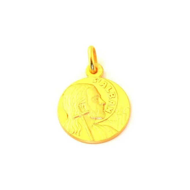 Médaille Saint Alban - plaqué or