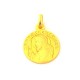 Médaille Saint Alexis - plaqué or