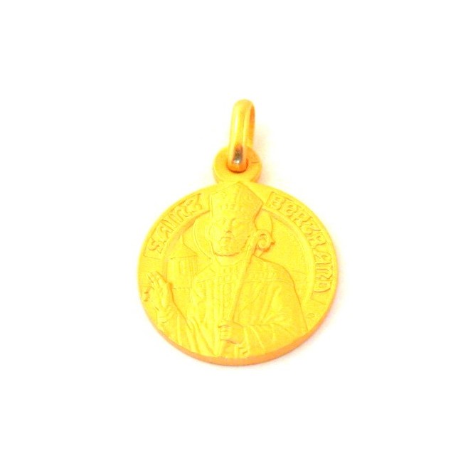 Médaille Saint Bertrand - plaqué or