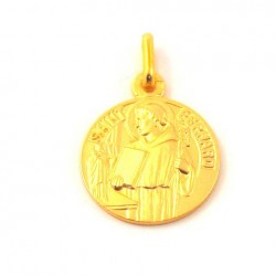 Médaille Saint Bernard - plaqué or