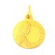 Médaille Sainte Charlotte - plaqué or