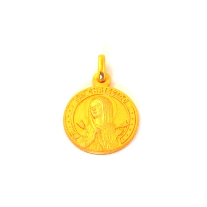 Médaille Sainte Christine - plaqué or