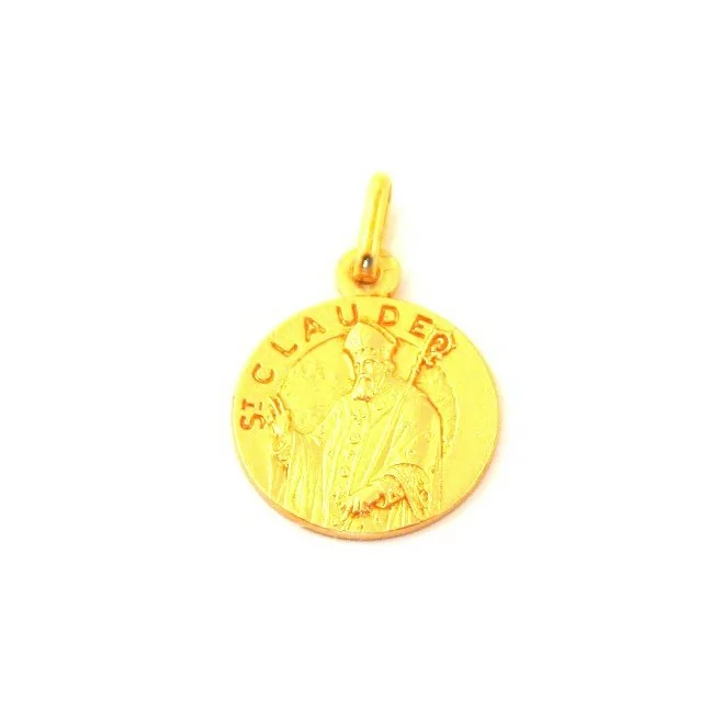 Médaille Saint Claude - plaqué or