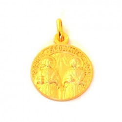 Médaille Saint Damien - plaqué or