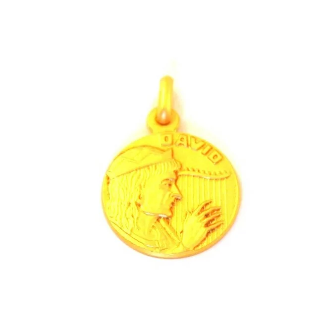 Médaille Saint David - plaqué or