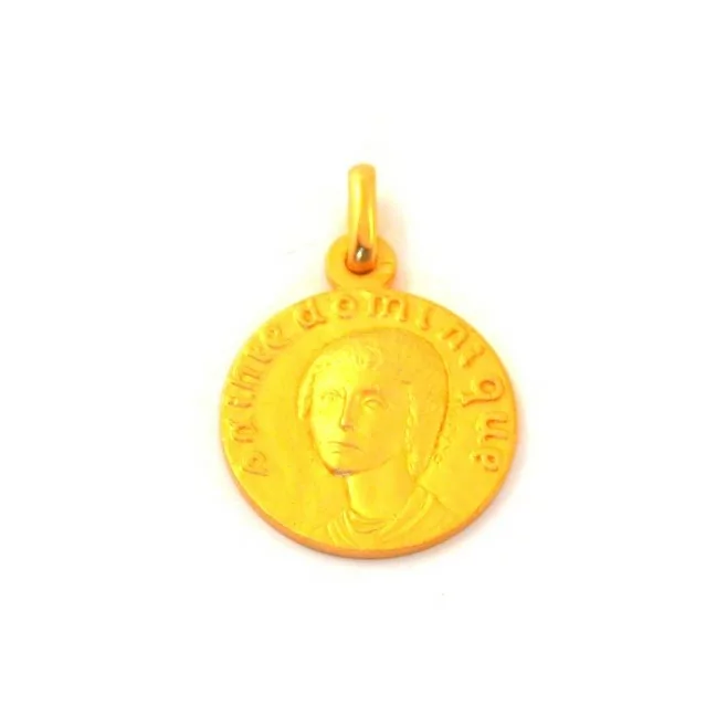 Médaille Sainte Dominique - plaqué or