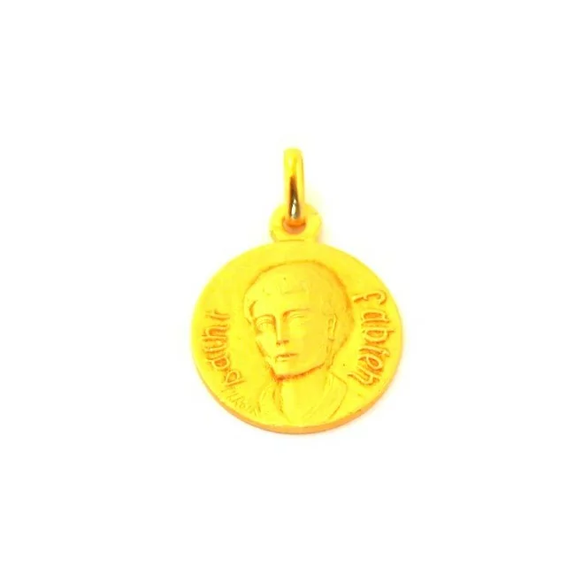 Médaille Saint Fabien - plaqué or
