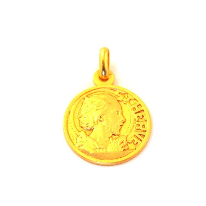 Médaille Saint Hervé - plaqué or