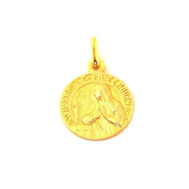 Médaille Sainte Isabelle - plaqué or
