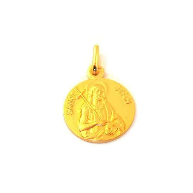 Médaille Saint Jean - plaqué or