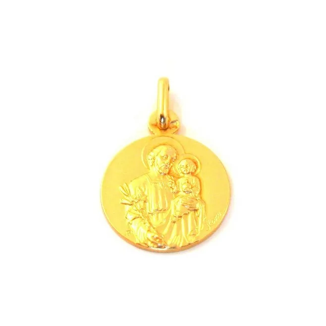 Médaille Saint Joseph - plaqué or