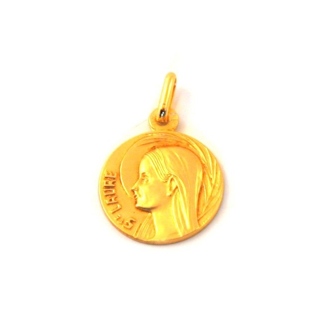 Médaille Sainte Laure - plaqué or
