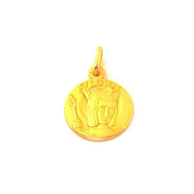 Médaille Saint Louis - plaqué or