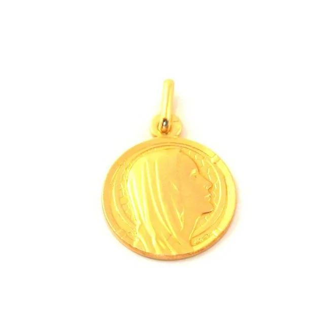 Médaille Sainte Marie - plaqué or