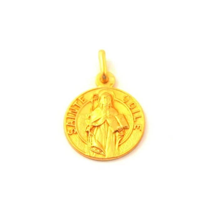 Médaille Sainte Odile - plaqué or