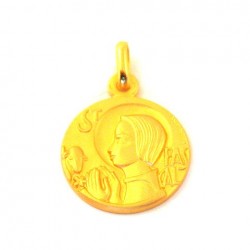 Médaille Saint Pascal - plaqué or