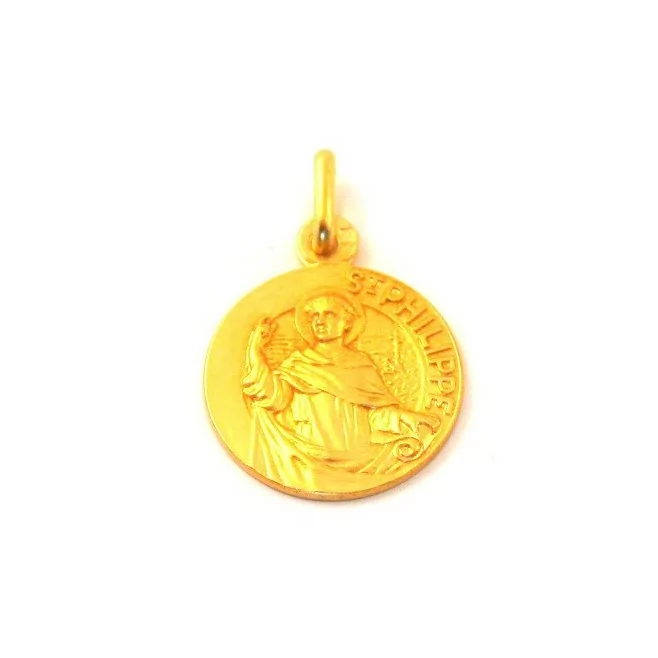 Médaille Saint Philippe - plaqué or