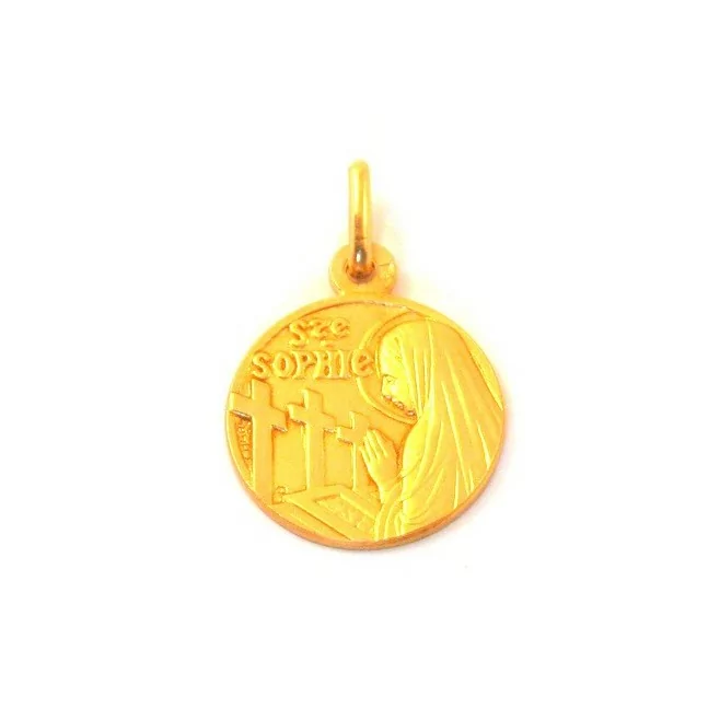 Médaille Sainte Sophie - plaqué or