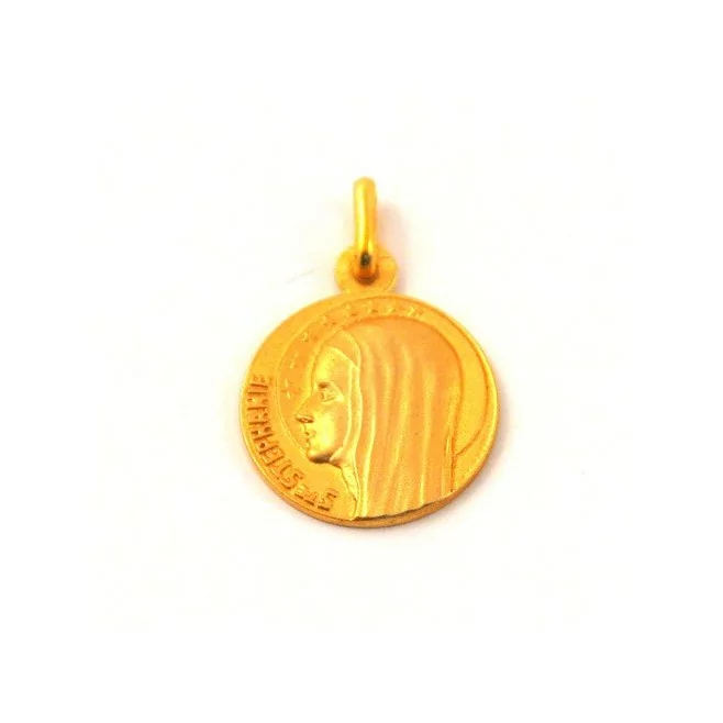 Médaille Sainte Stéphanie - plaqué or