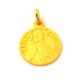 Médaille Saint Thierry - plaqué or