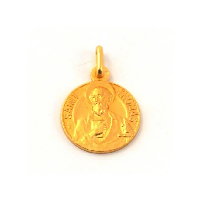 Médaille Saint Thomas - plaqué or