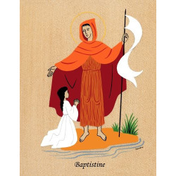 Cadre Sainte Baptistine - Abbaye Venière