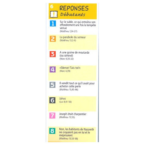 cadeau de communion: Quizz de la Bible cadeau de communion: Quizz de la Bible