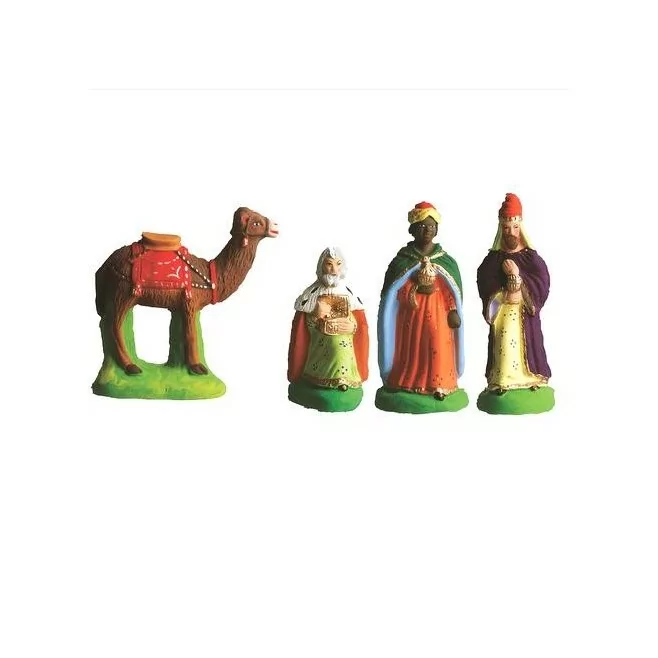 3 rois mages et un chameau - Santon Marcel Carbonel