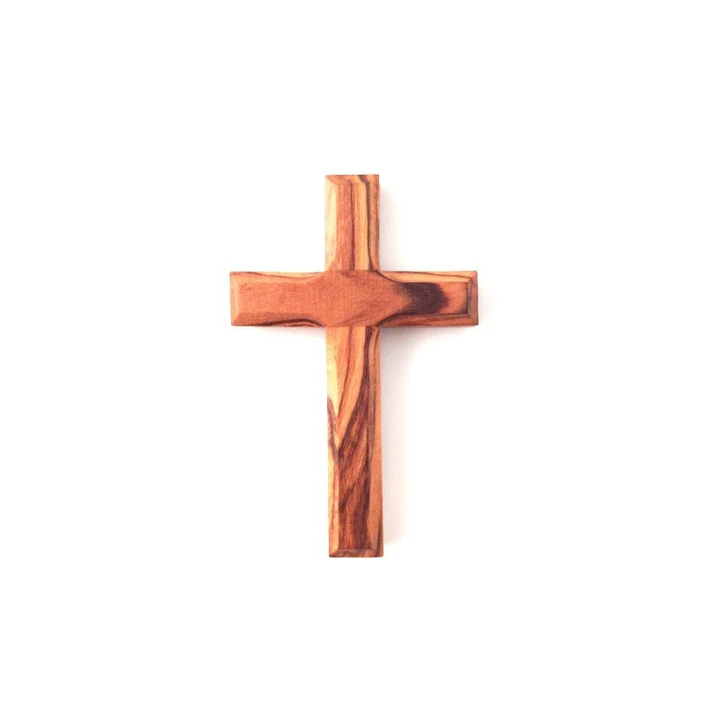 Croix de cou en olivier véritable