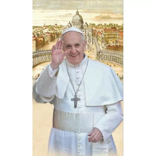 Image Pape François St Pierre de Rome - 7x12cm