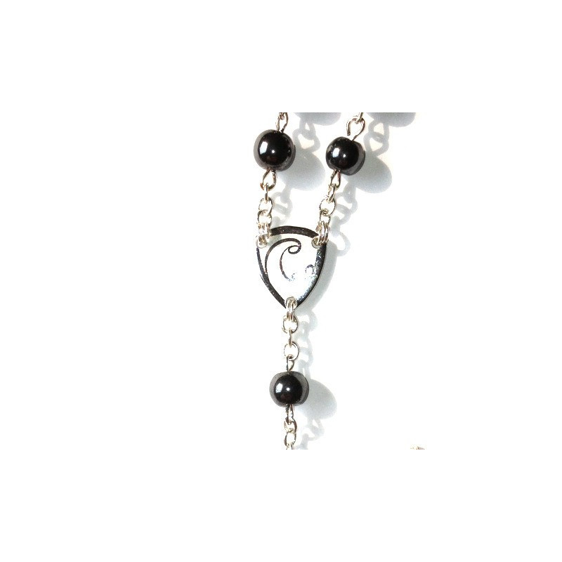 Chapelet moderne hématite