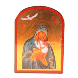 Icone religieuse or - 14x19 Notre Dame de la Paix