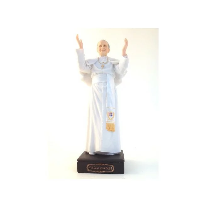 Statue pape Saint Jean paul 2 - 27.5cm