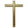 Croix en olivier et dorée