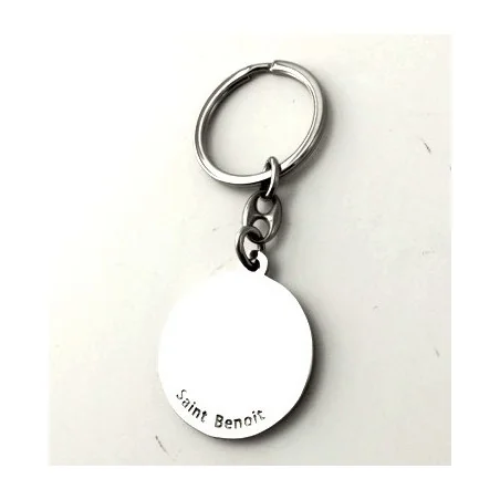 Porte-clés St Christophe émaillé bleu