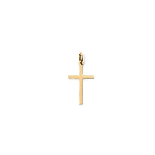 Chaine de cou avec croix plaqué or