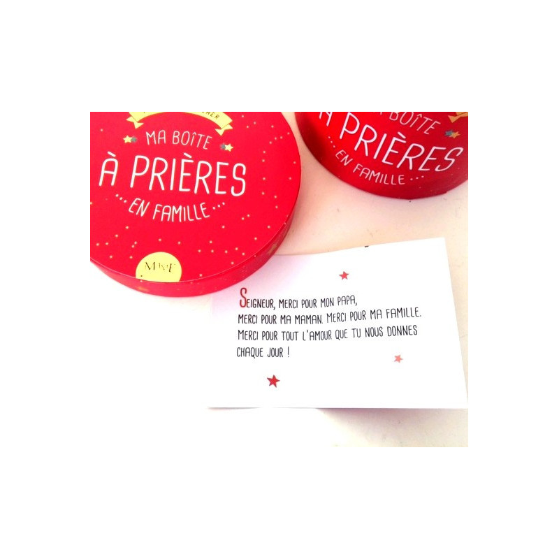 Ma boite à prières en famille- Prières à piocher - Mame