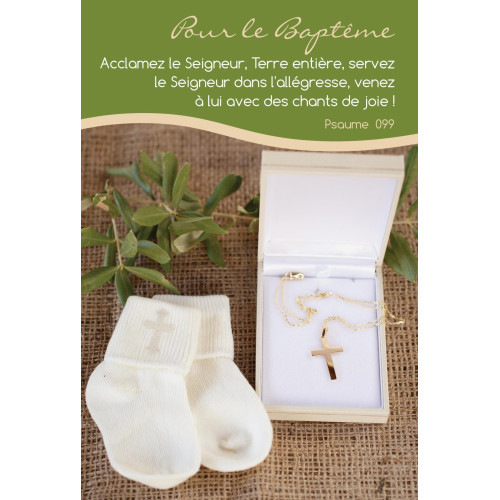 6 Cartes Doubles "nature" et versets bibliques