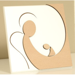 Cadre bois laqué blanc - Douceur d'ange