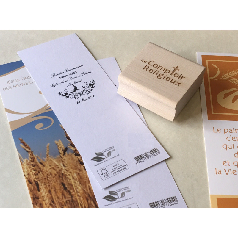 Tampon personnalisable - "Souvenir de ma communion"