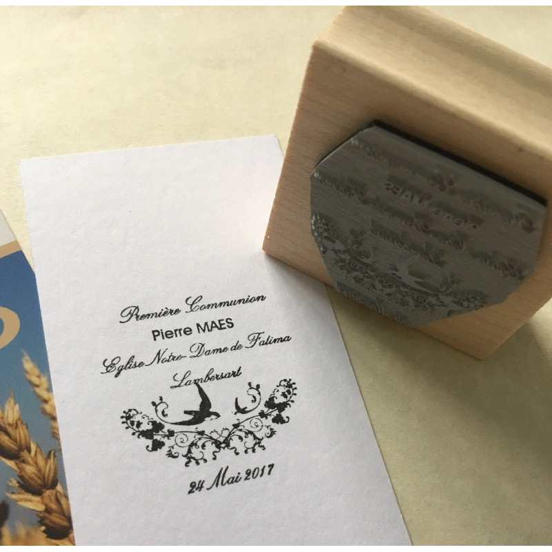 Tampon personnalisable - "Première communion"
