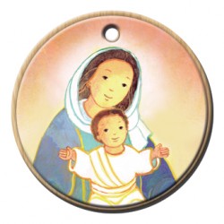 Pendentif Maïte Roche - Vierge à l'enfant