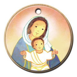 Pendentif Maïte Roche - Vierge à l'enfant