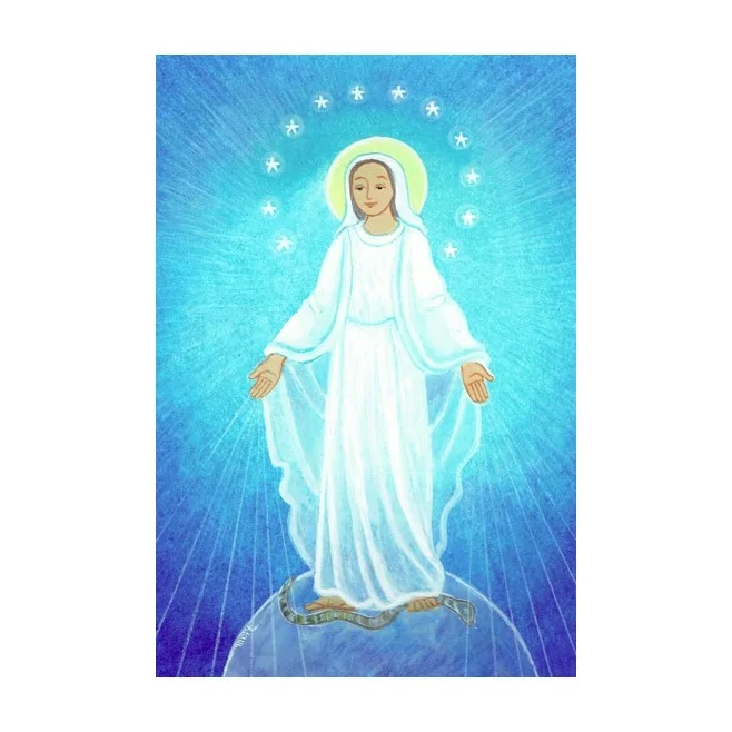 Carte Saint Patron Maïte Roche - Vierge Miraculeuse