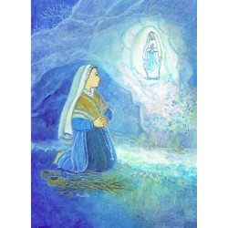 Carte Saint Patron Maïte Roche - Ste Bernadette NDLourdes