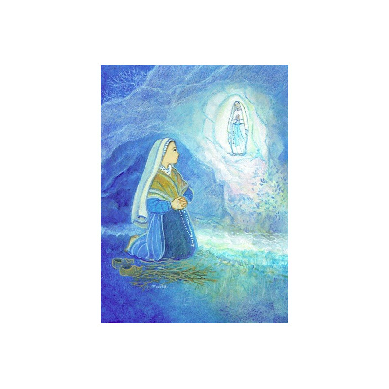 Carte Saint Patron Maïte Roche - Ste Bernadette NDLourdes