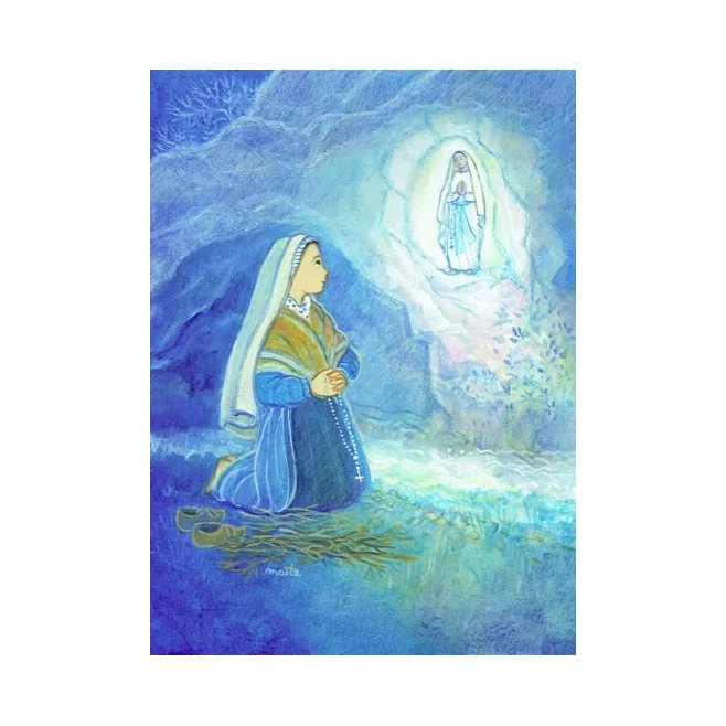 Carte Saint Patron Maïte Roche - Ste Bernadette NDLourdes