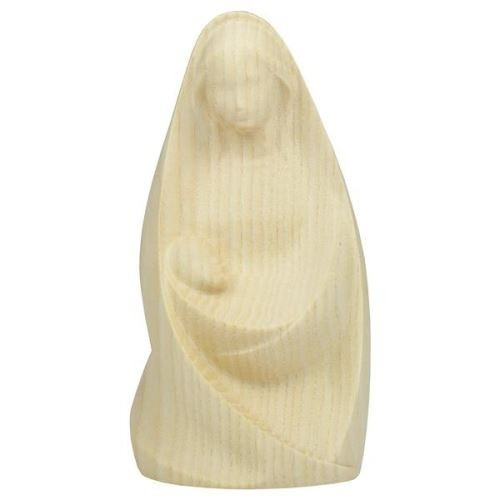 Statue moderne Vierge à l'enfant en bois de frêne