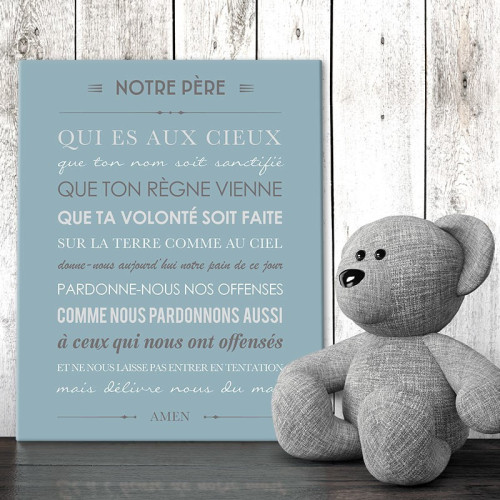 Cadeau de baptême : Cadre Déco "Notre Père"