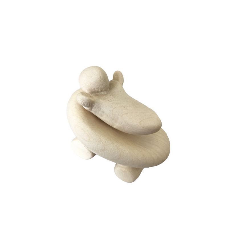 Crèche de Noël en bois naturel - Complète